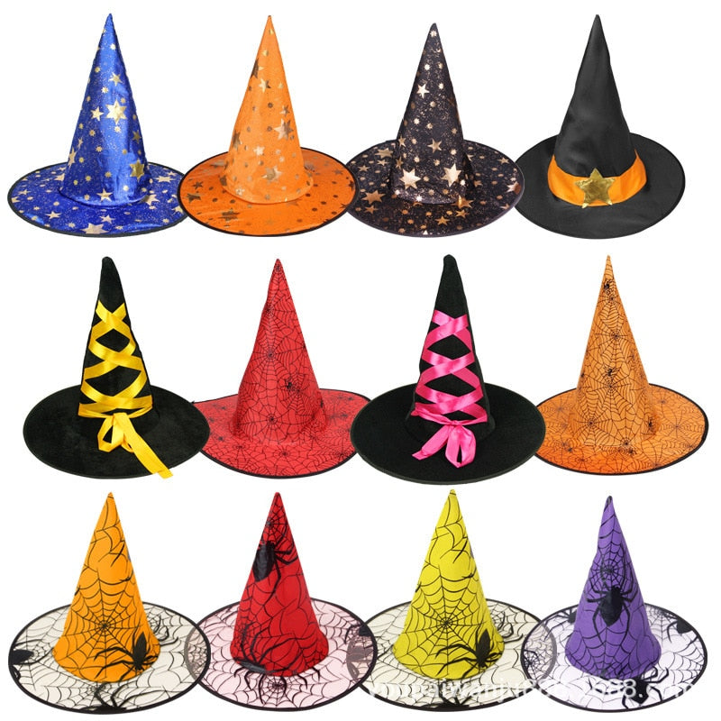 1pcs Adult-Kids Black Witch Hats