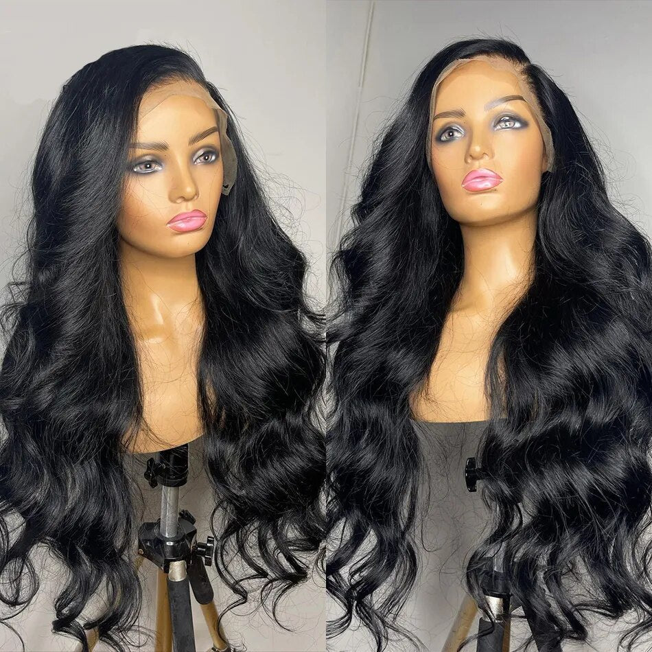 HD 13x6 Lace Front Human Hair Wigs Raw Indian Body Wave Pre Plucked Body Wave Remy Human Hair Wig HD Lace Frontal Wigs For Women