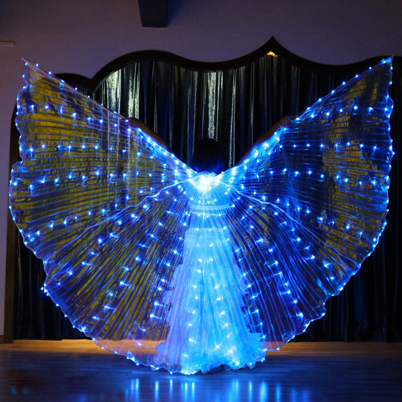 Belly Dance Isis Wings Led Isis Wings Belly Dance Accessory Wings Costume Butterfly Wings Adult With Sticks Bag For Adult