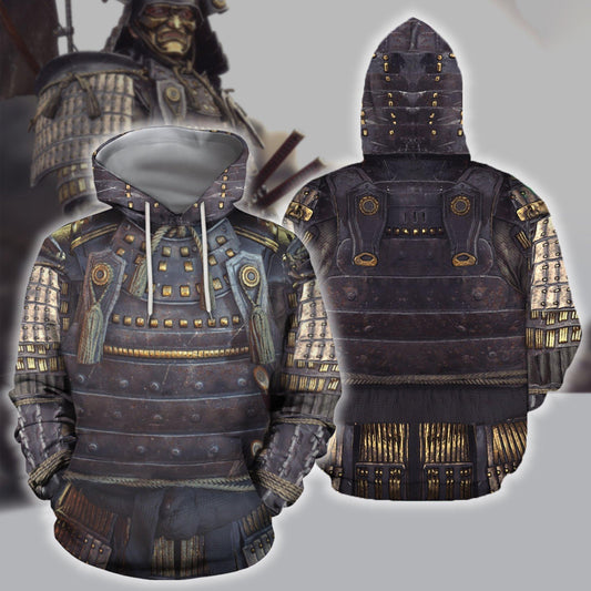 3D All Over Printed Samurai Armor Hoodie For Men/Women Harajuku Fashion hooded Sweatshirt Cosplay Casual Jacket Pullover KJ005
