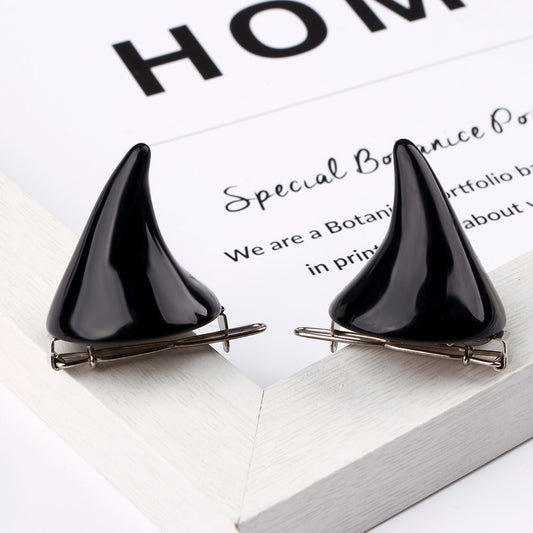 1 Pair Small Gemini Horn - Party and Cosplay Hairpin Clip