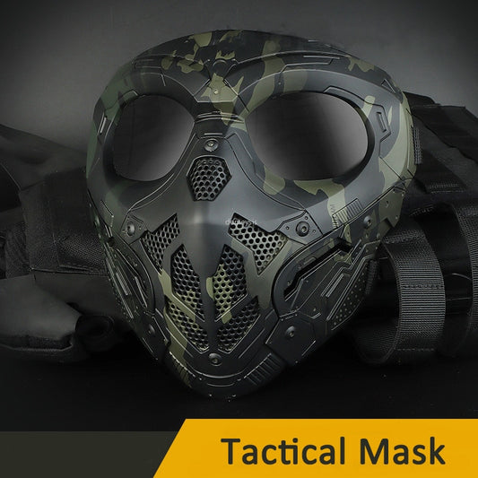 Outdoor Airsoft Protective Mask Military Tactical Paintball Full Face Mask CS Hunting Shooting Sports Halloween Skull Masks