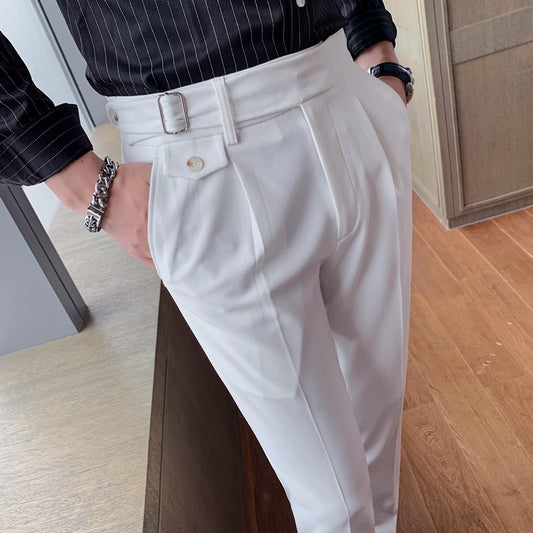 High Quality White Wedding Dress Pants Men Business Suit Pant Casual Slim Fit Formal Pants Pantalon Costume Men Suit Trousers