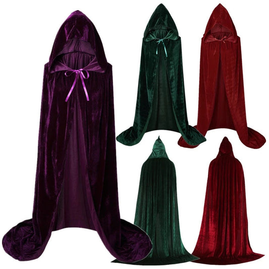 Hocus Pocus Witch Cloak Halloween Sarah Winifred Sanderson Cosplay Costume Adult Kids Unisex Cloak Retro Ages Cape